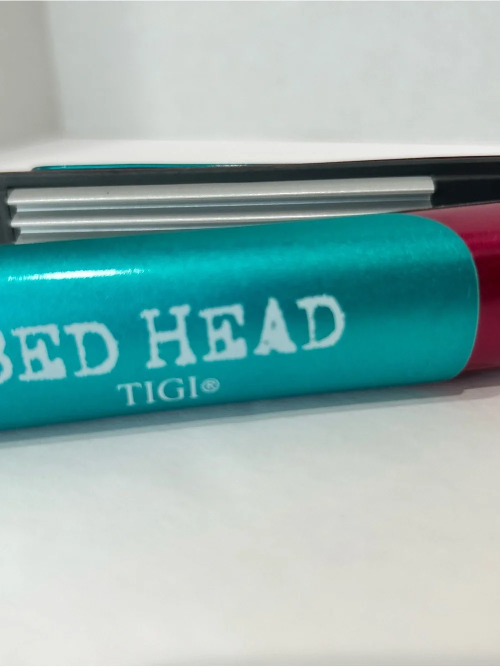 BedHead Pink and Teal Mini Hair Crimper Volumizer